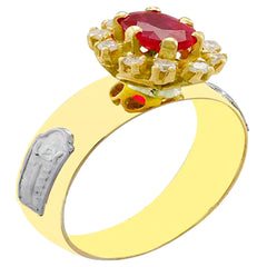 Anel de formatura em ouro 18k - Clássico