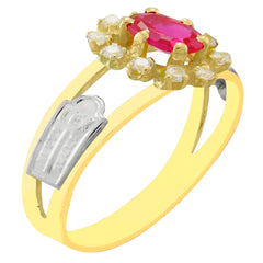 Anel de formatura em ouro 18k - Léia