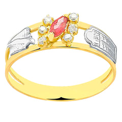 Anel de formatura em ouro 18k - Aline