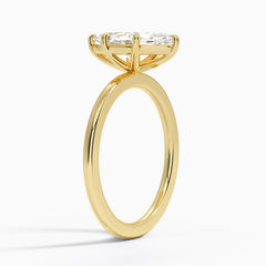 Anel Solitário em Ouro com Diamante Lab Navete 1.5ct Marie