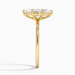 Anel Solitário em Ouro com Diamante Lab Navete 1.5ct Marie