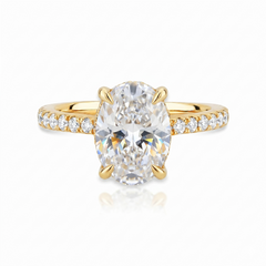 Anel de Noivado com Moissanite Oval 2.5ct Aya