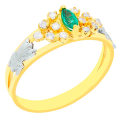 Anel de formatura em ouro 18k - Isabel