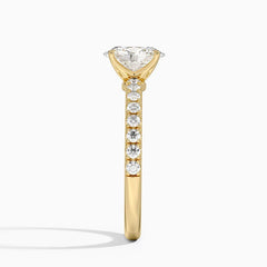Anel de Noivado com Diamante Lab Oval 0.70ct a 2ct Jasmine