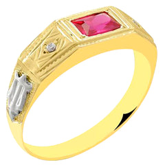 Anel de formatura em ouro 18k - Juan
