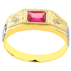 Anel de formatura em ouro 18k - Juan