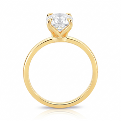 Anel Solitário em Ouro com Diamante Lab Oval 0.70ct a 2.5ct Melanie