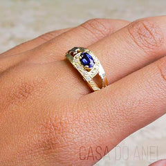 Anel de formatura em ouro 18k - Melissa