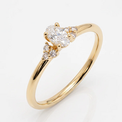 Anel de Noivado com Moissanite 0.30ct (30pts)