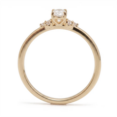 Anel de Noivado com Moissanite 0.30ct (30pts)