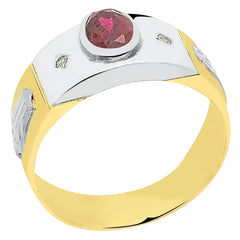 Anel de formatura em ouro 18k - Pierre