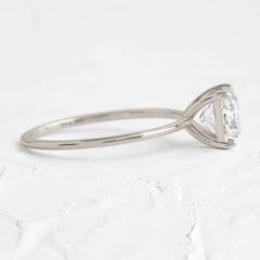 Anel com Diamante Lab Princess Puella