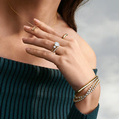 Pulseira de Ouro com Diamantes Domo 3cts