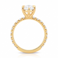 Anel de Noivado com Moissanite Navete de 3ct Selena