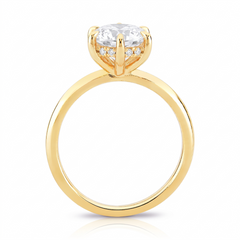Anel Solitário de Moissanite 1.5ct 6 Garras Seul