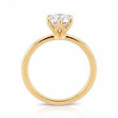 Anel Solitário Solo com Diamante Lab de 0.50 a 1ct