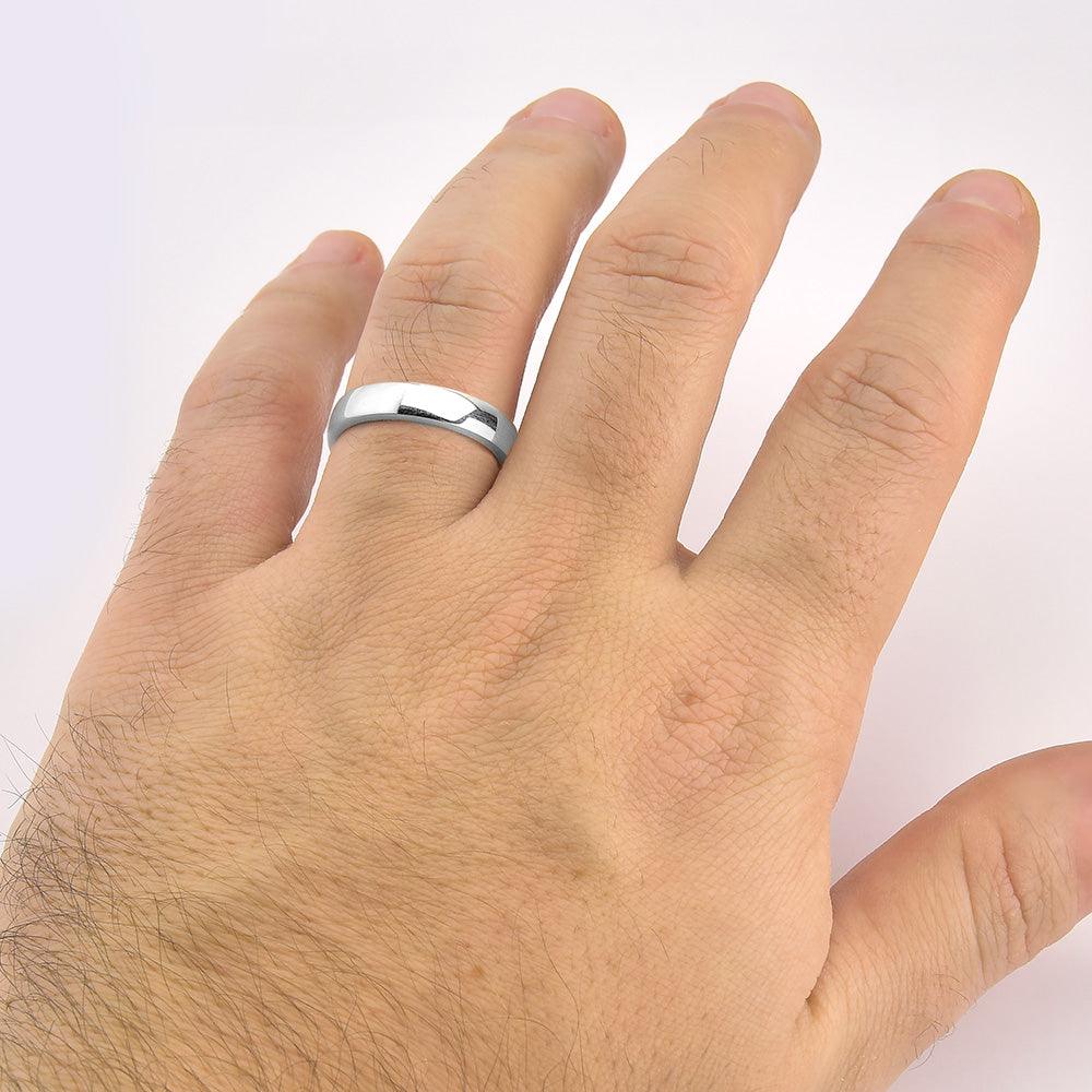 Alianças de Prata com Ouro, personalizada Cód: 6236 - Volpi Joias