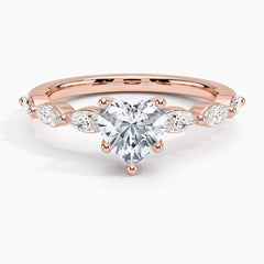 Anel com Diamante de Coração Adore - Volpi Joias