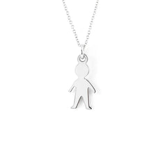 Pingente de Menino em ouro com design minimalista - Volpi Joias