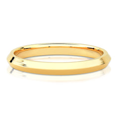 Aliança de Ouro Chanfrada Mirror