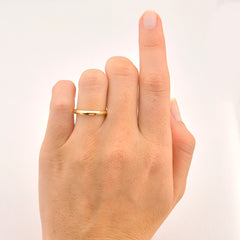 Aliança de Ouro Chanfrada Mirror