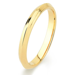 Aliança de Ouro Chanfrada Mirror