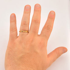 Aliança de Ouro Chanfrada Mirror