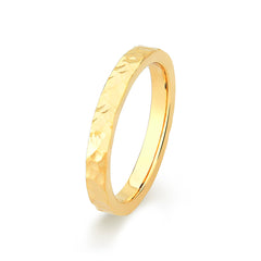 Aliança Martelada em Ouro com 2,5mm ou 4mm