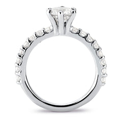 Anel em Prata 925 com Gema Central de 6mm