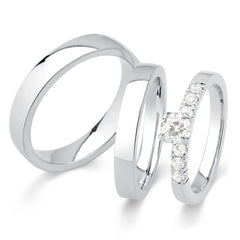 Kit Alianças de Compromisso Rings Cód. 8737