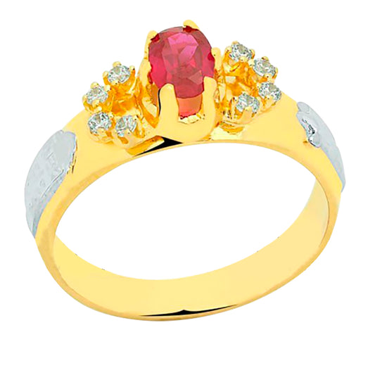 Anel de formatura em ouro 18k - Thais