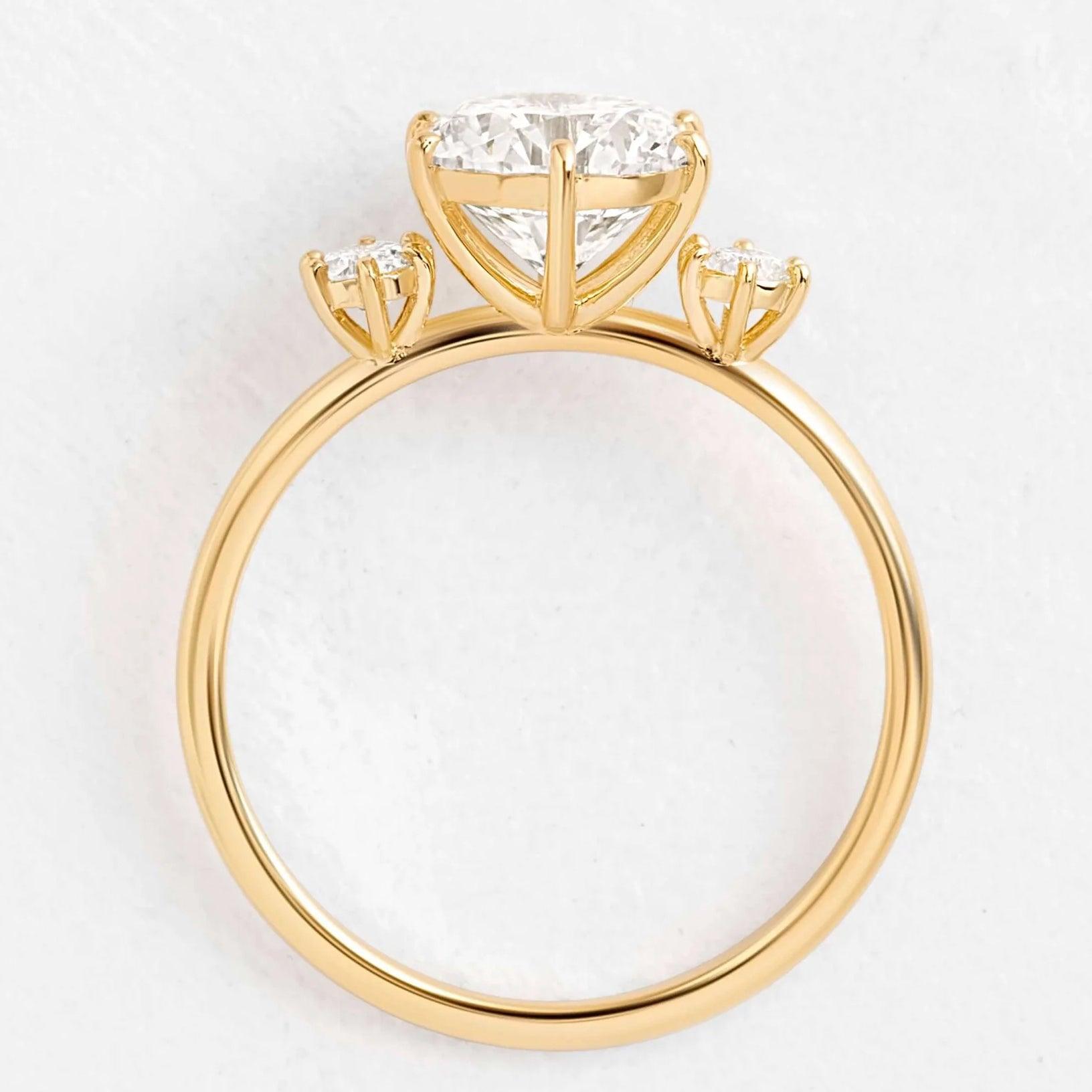 Anel de 3 Pedras 0.5ct ou 1ct Tempo - Volpi Joias