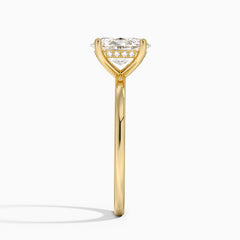 Anel de Noivado com Moissanite de 2ct e Halo Invisível