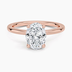 Anel de Noivado com Moissanite de 2ct e Halo Invisível