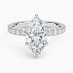 Anel de Noivado com Diamante Navete de 3ct Selena