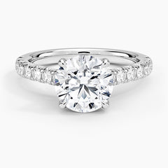 Anel em Ouro com Moissanite de 8mm (2cts) Sienna