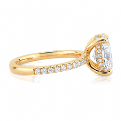 Anel de Noivado com Moissanite Oval 2.5ct Aya