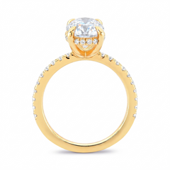 Anel de Noivado com Moissanite Oval 2.5ct Aya