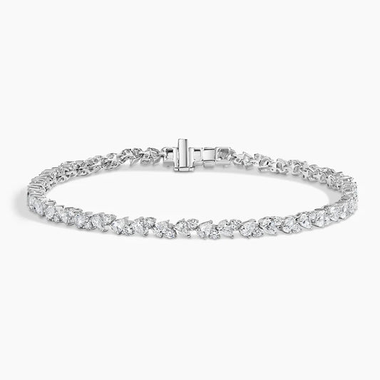 Bracelete Oliva em Ouro com Diamantes