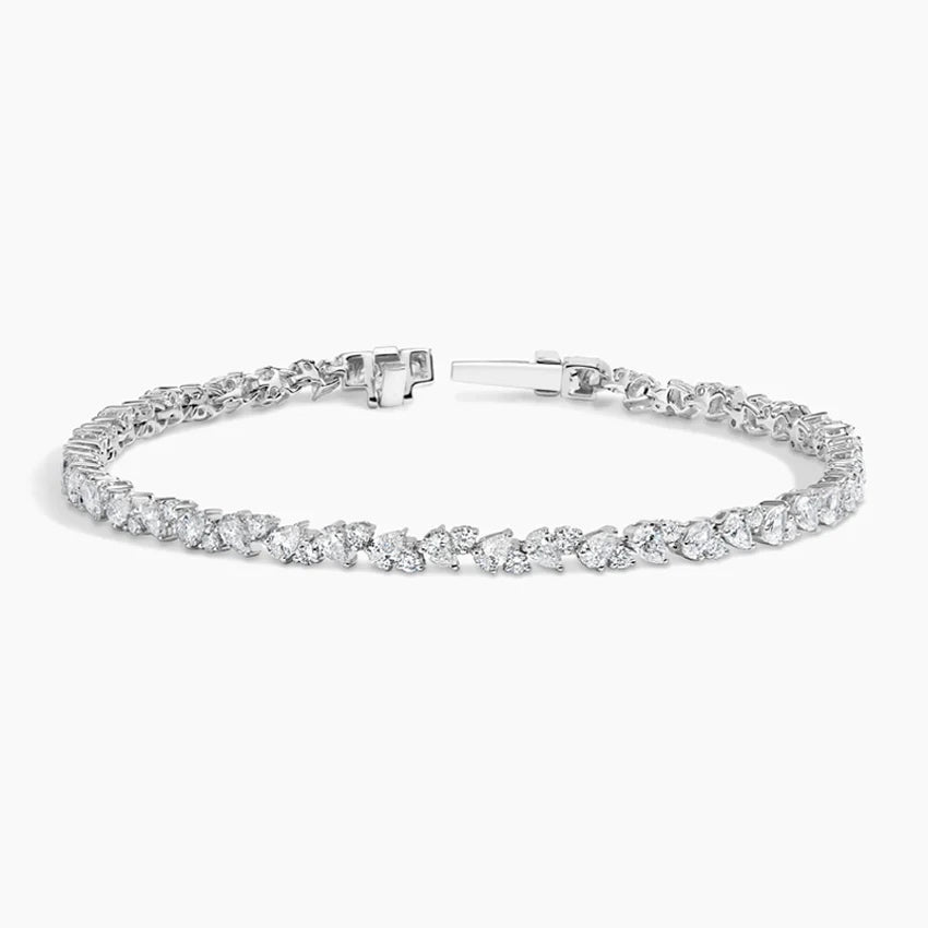 Bracelete Oliva em Ouro com Diamantes