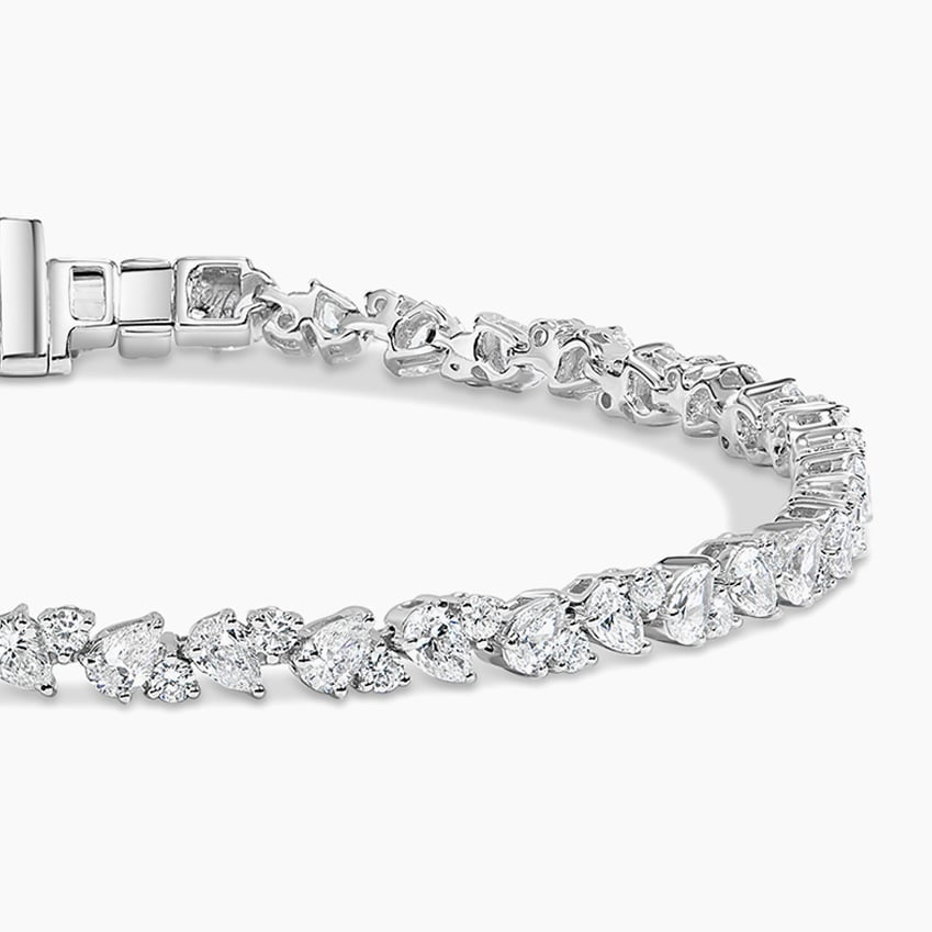 Bracelete Oliva em Ouro com Diamantes