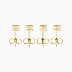 Brincos Love com Diamante Lab de 10pts (20pts total)