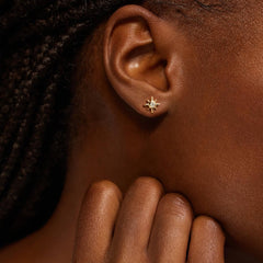 Brinco com Diamante Lab de 5pts (total 10pts) Verão