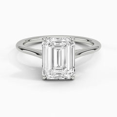 Anel de Casamento com Diamante Lab Emerald