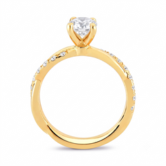 Anel de Noivado Infinity com Moissanite de 70pts