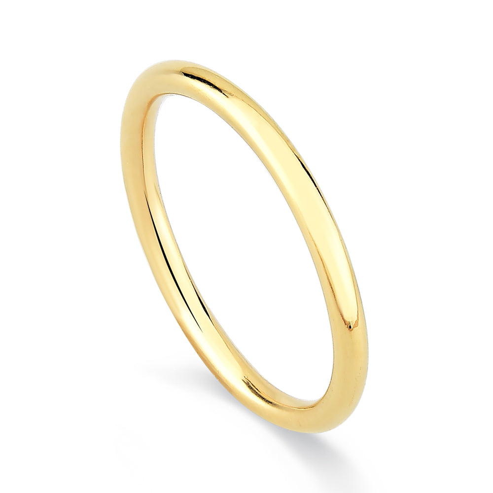 Aliança Fio Cilíndrico em Ouro 1,5 a 2mm