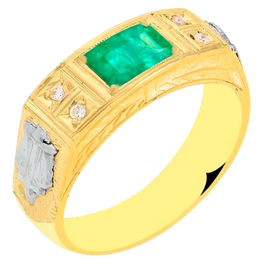 Anel de formatura em ouro 18k - Mada