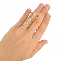 Anel Solitário em Ouro com Diamante Lab Oval 0.70ct a 2.5ct Melanie