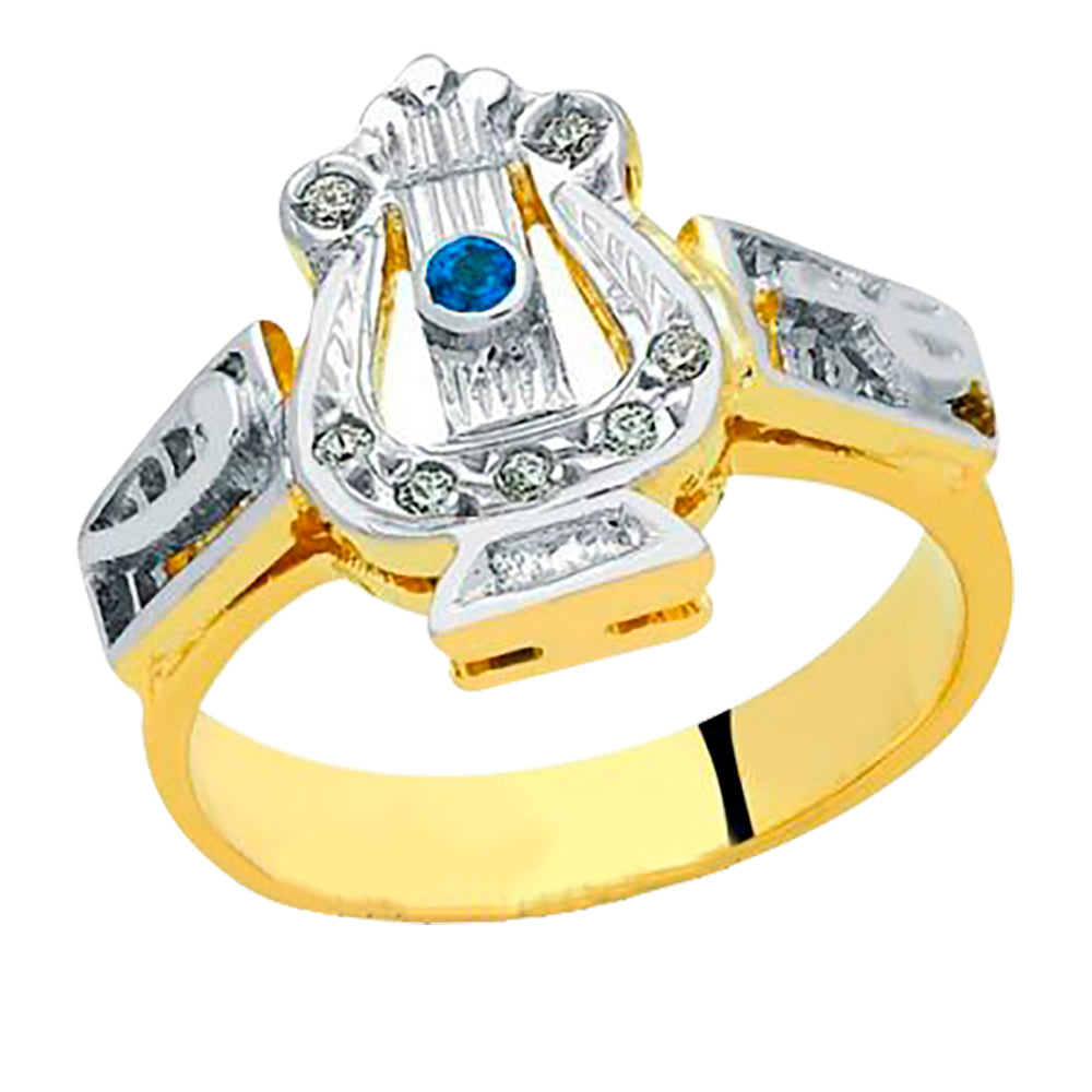 Anel de formatura em ouro 18k - musica