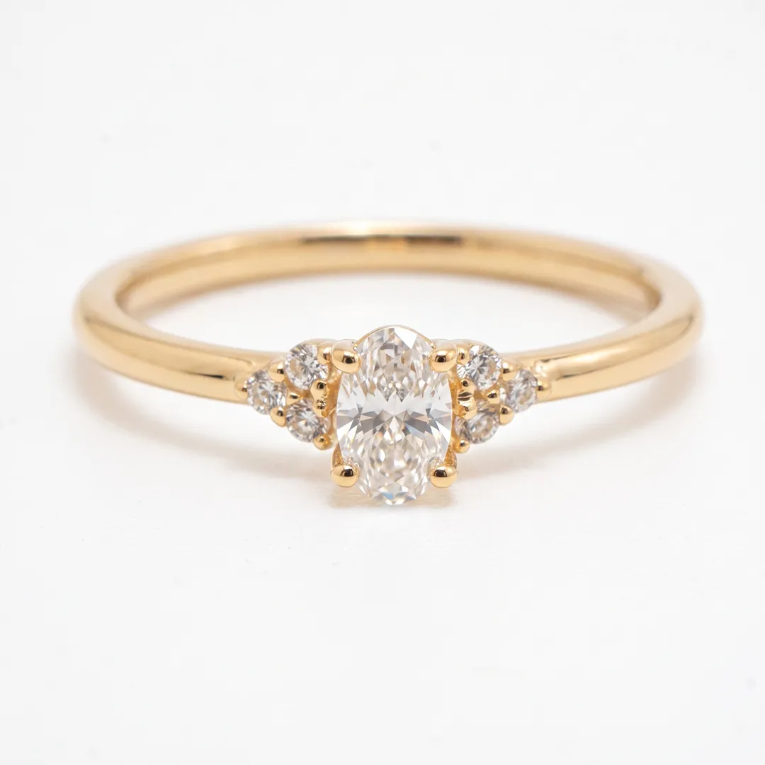 Anel de Noivado com Moissanite 0.30ct (30pts)